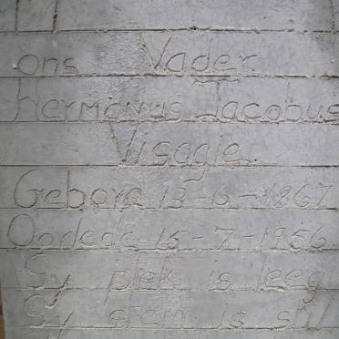 VISAGIE Hermanus Jacobus 1867-1956