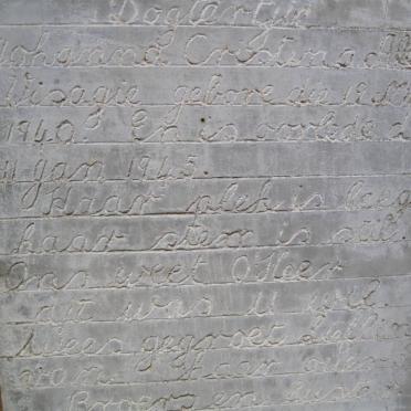 VISAGIE Johanna Cristina Aletta 1940-1945