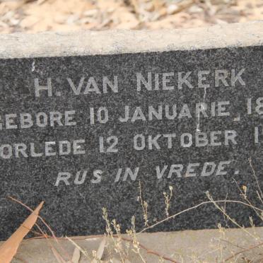 NIEKERK H., van 1891-1961