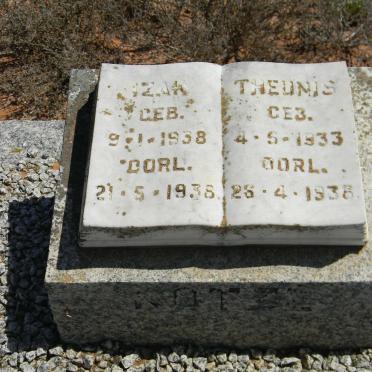 KOTZE Izak 1938-1938  KOTZE Theunis 1933-1938