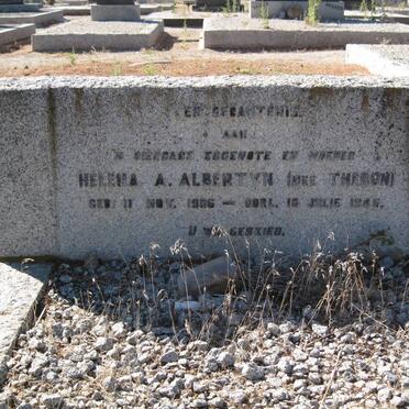 ALBERTYN Helena A. nee THERON 1906-1946