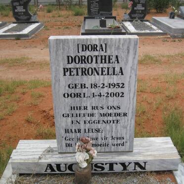 AUGUSTYN Dorothea Petronella 1952-2002