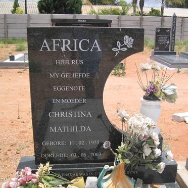 AFRICA Christina Mathilda 1955-2003