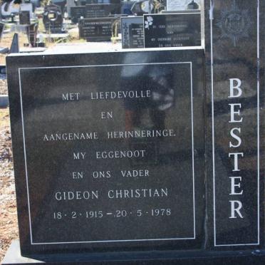 BESTER Gideon Christian 1915-1978