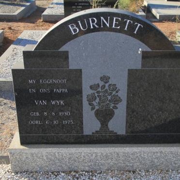 BURNETT Van Wyk 1930-1975