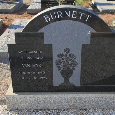 BURNETT Van Wyk 1930-1975