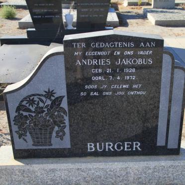 BURGER Andries Jakobus 1928-1972