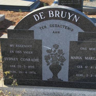 BRUYN Sydney Conradie, de 1895-1974 &amp; Maria Margaretha 1903-1988