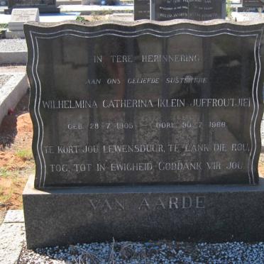 AARDE Wilhelmina Catherina, van 1905-1966