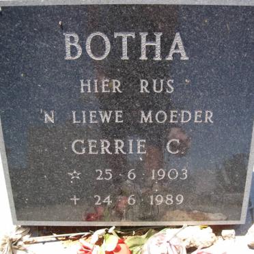 BOTHA Gerrie C. 1903-1989