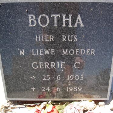BOTHA Gerrie C. 1903-1989