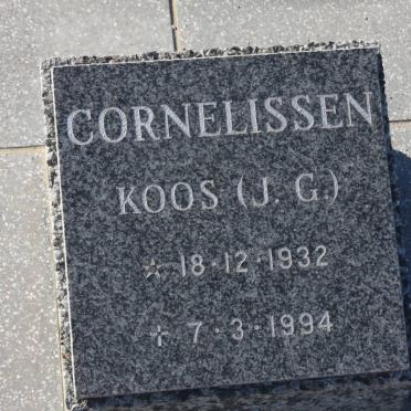 CORNELISSEN J.G. 1932-1994