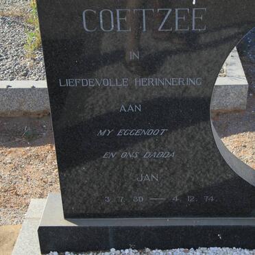 COETZEE Jan 1930-1974