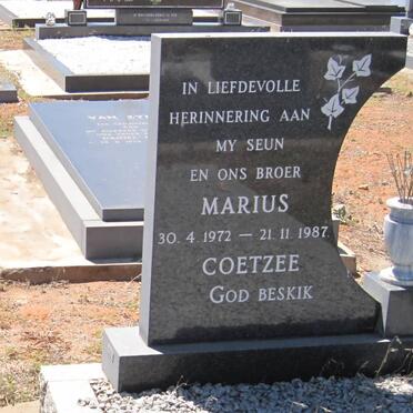 COETZEE Marius 1972-1987