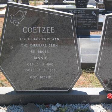 COETZEE Jannie 1962-1986