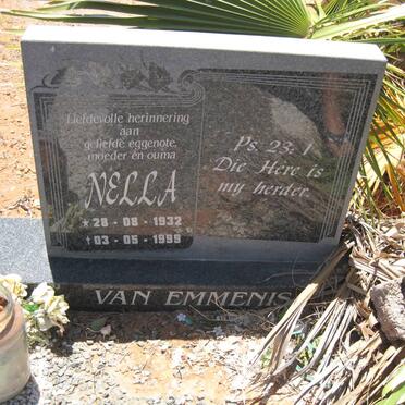 EMMENIS Nella, van 1932-1999