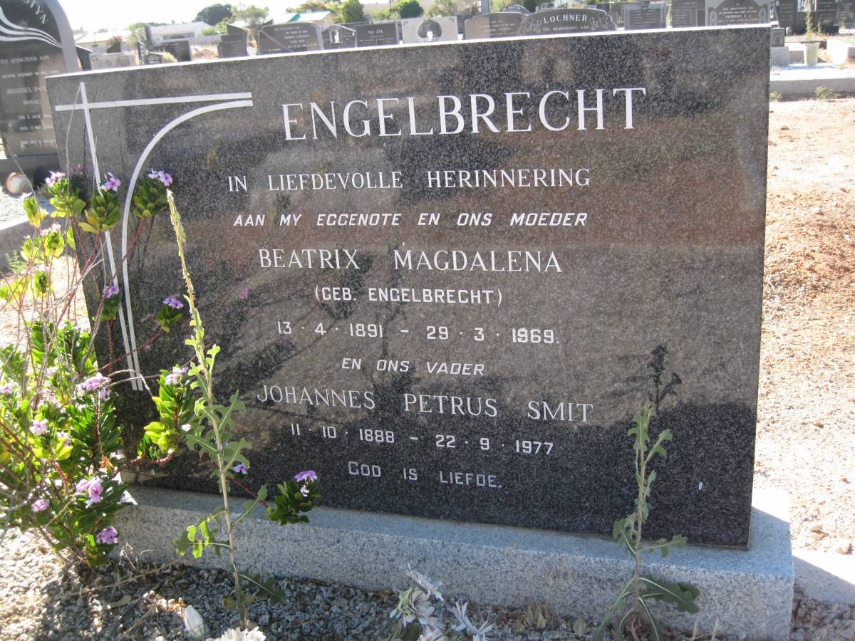 ENGELBRECHT Johannes Petrus Smit 1888-1977 &amp; Beatrix Magdalena ENGELBRECHT 1891-1969