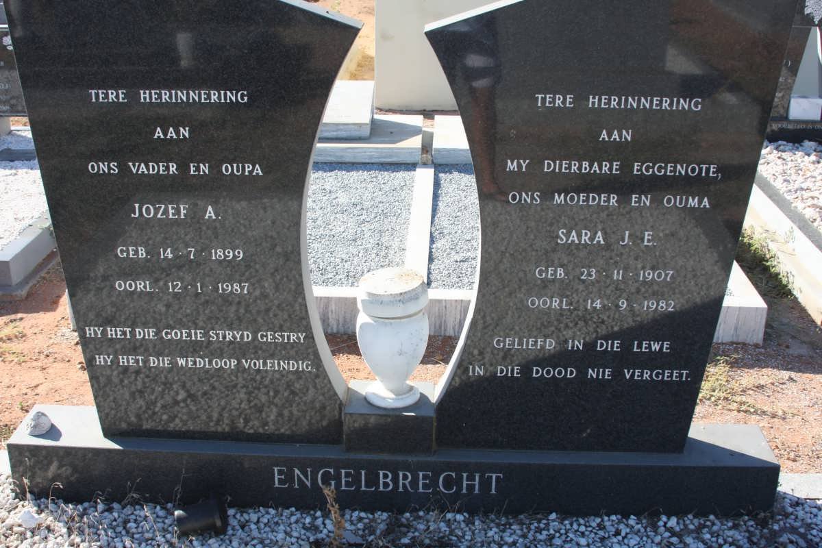 ENGELBRECHT Jozef A. 1899-1987 &amp; Sara J.E. 1907-1982