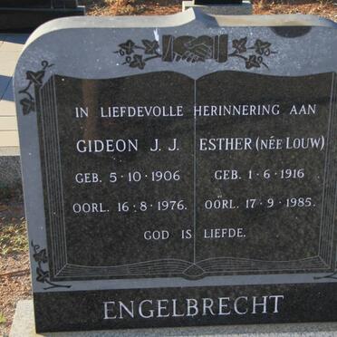 ENGELBRECHT Gideon J.J. 1906-1976 &amp; Esther LOUW 1916-1985