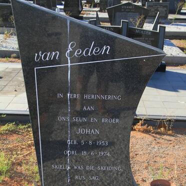 EEDEN Johan, van 1953-1974