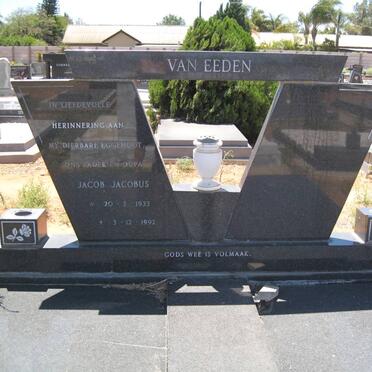 EEDEN Jacob Jacobus, van 1933-1992