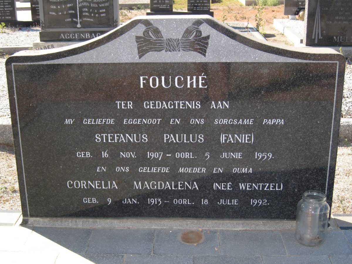 FOUCHÉ Stefanus Paulus 1907-1959 &amp; Cornelia Magdalena WENTZEL 1913-1992