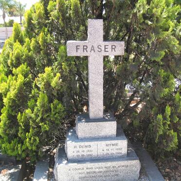 FRASER H. Denis 1922-1997 &amp; Mymie 1932-2004