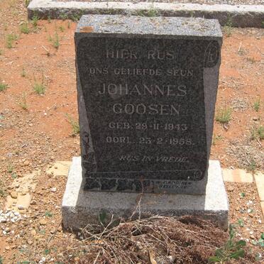 GOOSEN Johannes 1943-1958