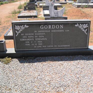 GORDON Gerhardus Stefanus 1928-1989