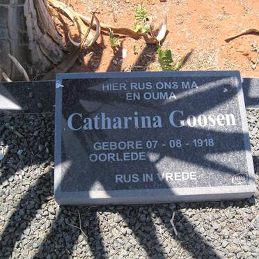 GOOSEN Catharina 1918-