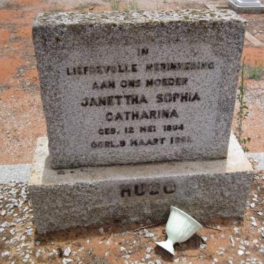 HUGO Janettha Sophia Catharina 1894-195?