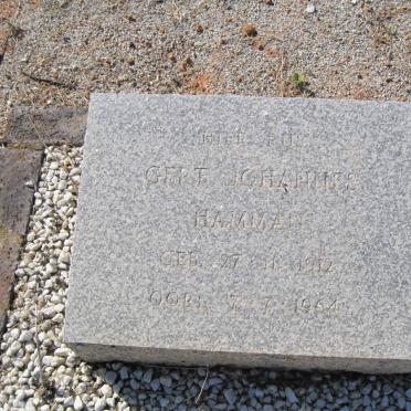 HAMMAN Gert Johannes 1912-1964