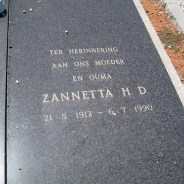 HAASBROEK Petrus Stefanus 1908-1984 &amp; Zannetta H.D. 1912-1990