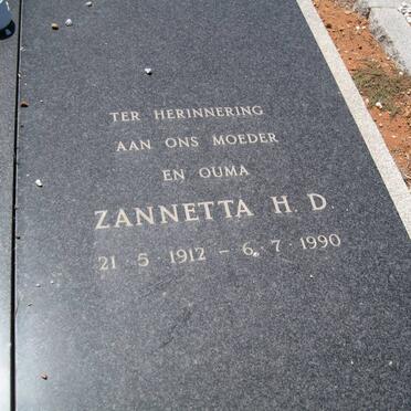 HAASBROEK Petrus Stefanus 1908-1984 &amp; Zannetta H.D. 1912-1990
