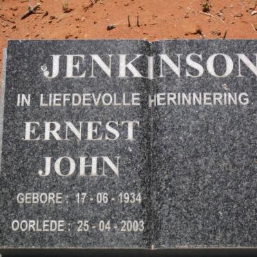 JENKINSON Enest John 1934-2003