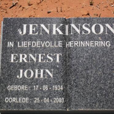 JENKINSON Enest John 1934-2003