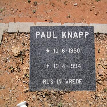 KNAPP Paul 1950-1994