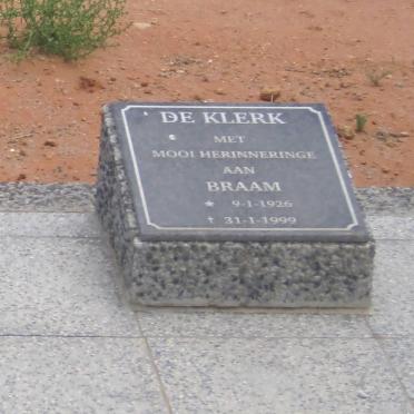 KLERK Braam, de 1926-1999