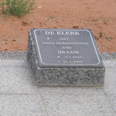 KLERK Braam, de 1926-1999