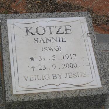 KOTZE S.W.G. 1917-2000