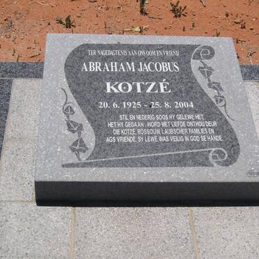 KOTZÉ Abraham Jacobus 1925-2004