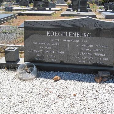 KOEGELENBERG Johannes Daniel 1916-1996 &amp; Susanna Sophia  VAN WYK 1910-1987