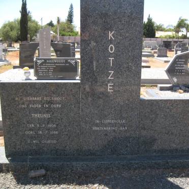 KOTZE Theunis 1906-1986
