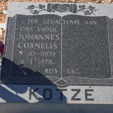 KOTZE Johannes Cornelis 1909-1978