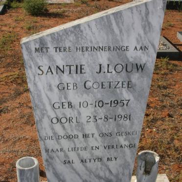 LOUW Santie J. nee COETZEE 1957-1981