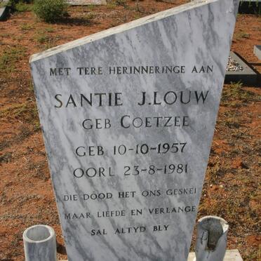 LOUW Santie J. nee COETZEE 1957-1981