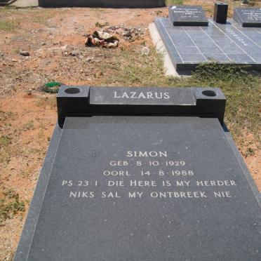 LAZARUS Simon 1929-1988
