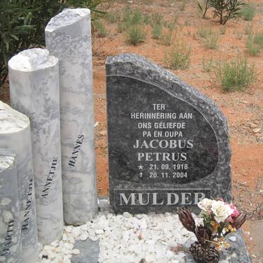 MULDER Jacobus Petrus 1918-2004