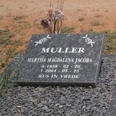 MULLER Martha Magdalena Jacoba 1934-2004