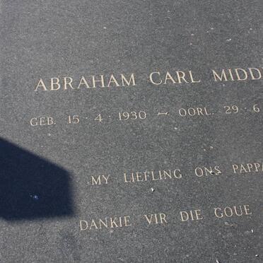 MIDDEL Abrahan Carl 1930-1980